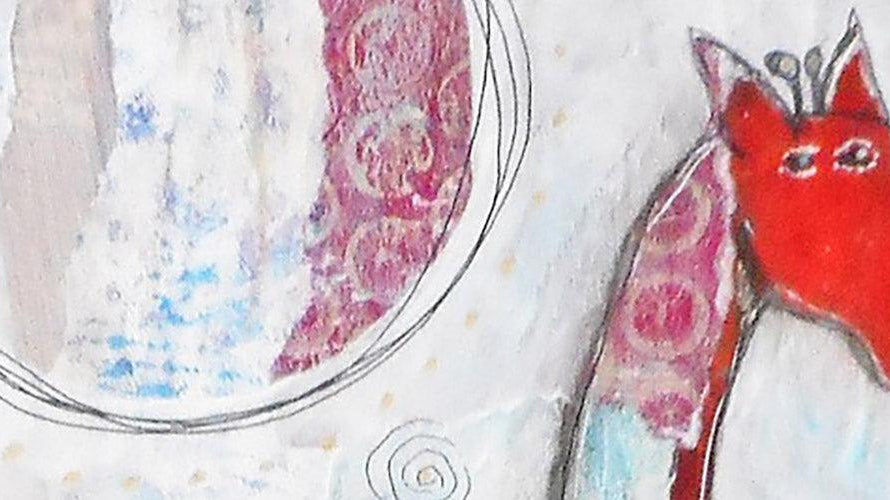 Gel Press Scrap Giraffe by Cyndi Cesare - Gel Press