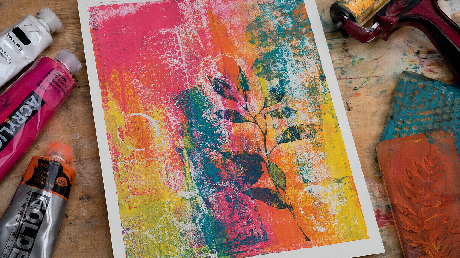 How to Use Gel Press Plate for Stunning Texture Prints