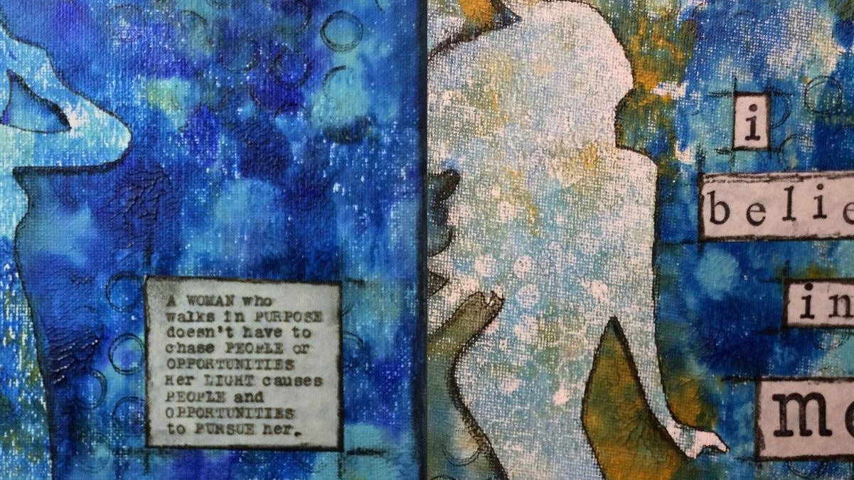 Strong Women Postcards and Mini-Canvases By Cyndi Cesare - Gel Press