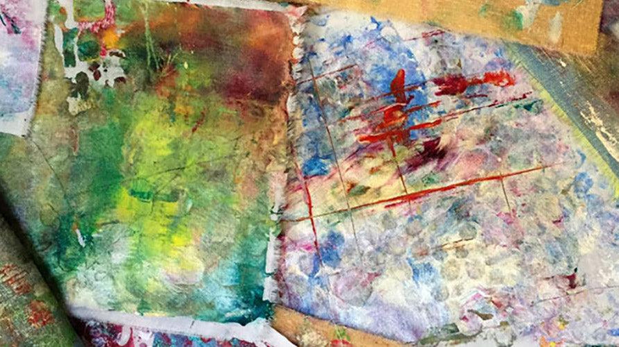 The Blooms of Friendship Fabric Printing with Karla Leopold - Gel Press