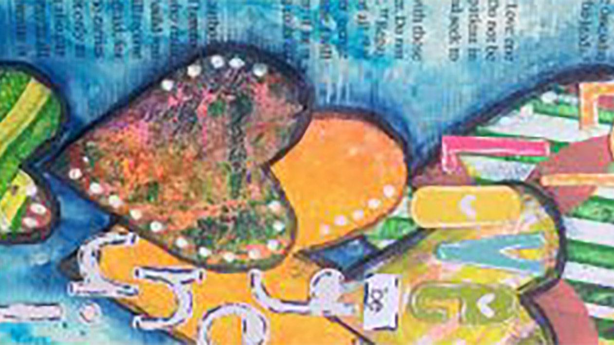 Using Leftover Monoprints for Bible Journaling by Keri Sallee - Gel Press