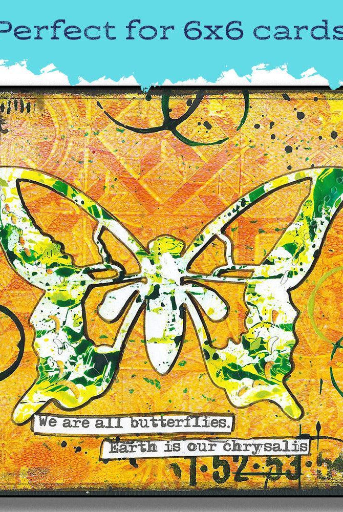 Art Print Created using 6 x 6 Gel Printing Plate - Gel Press