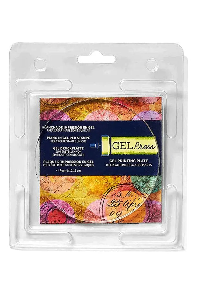 4" Round Plate - Gel Press