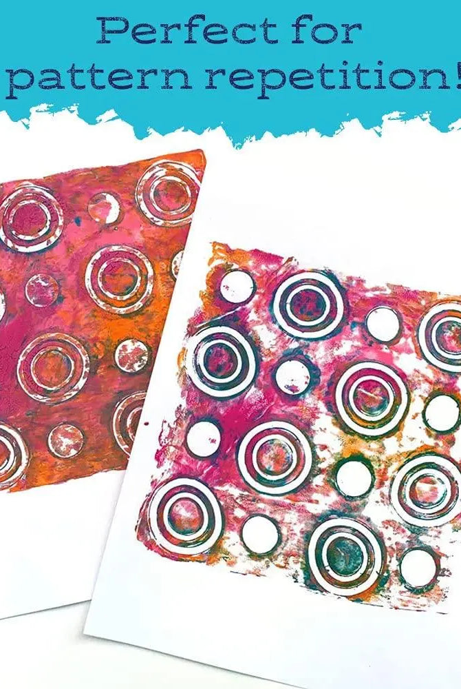 7 x 7 Repeating Circles Impressable - Gel Press
