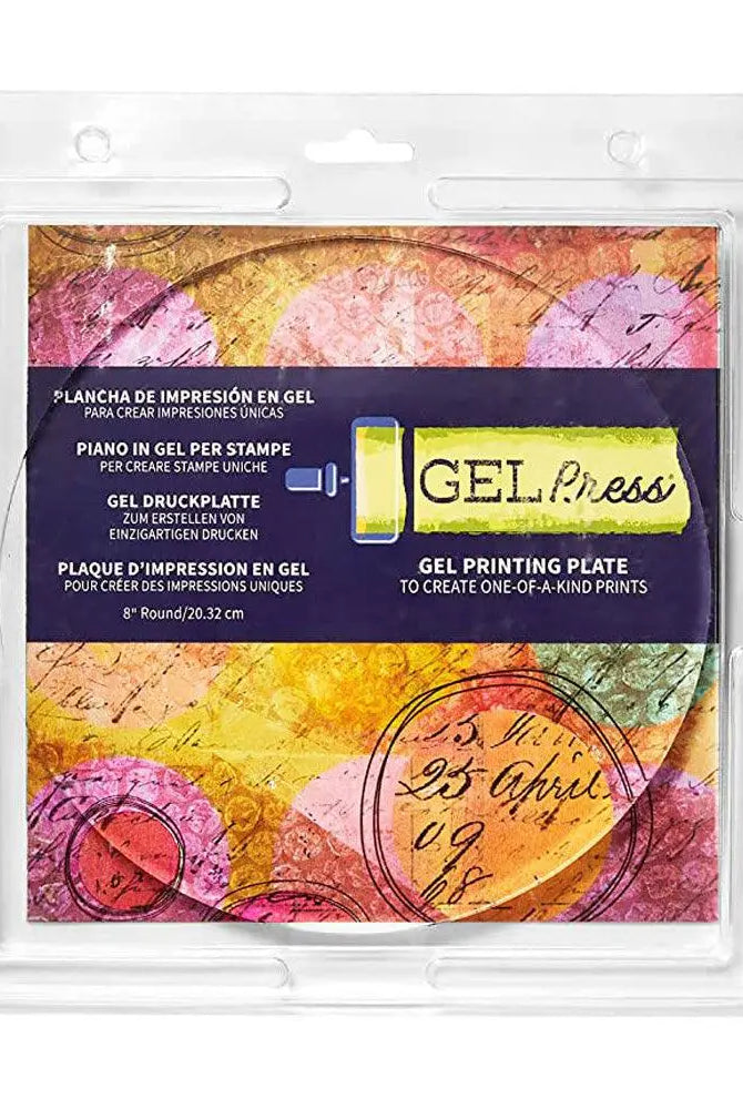 8" Round Plate - Gel Press