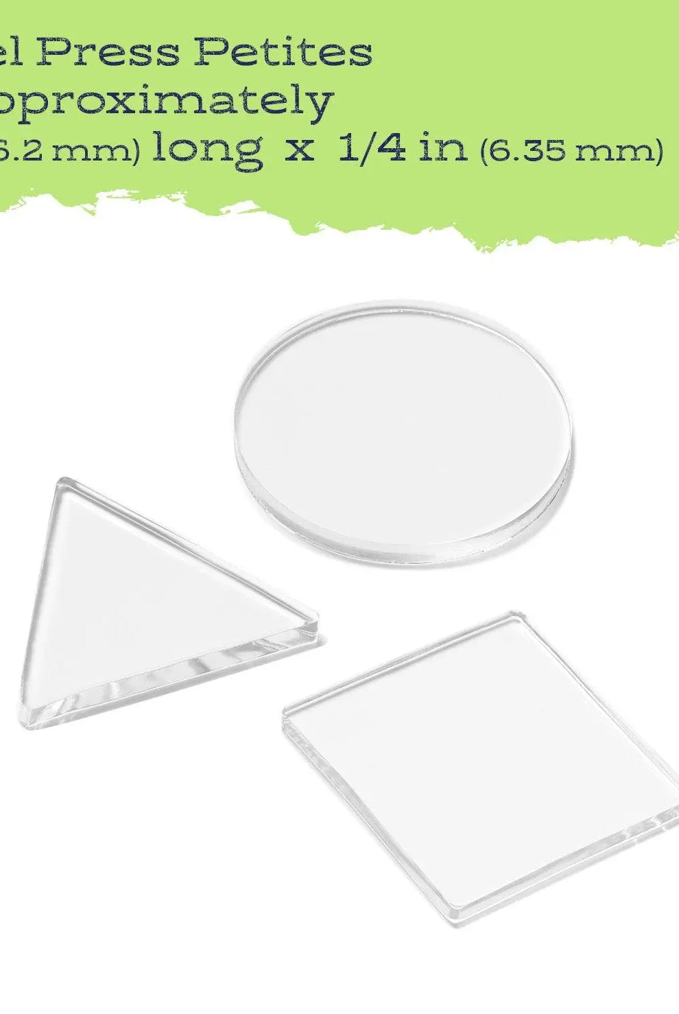 Petites Set A - Circle Square Triangle - Gel Press