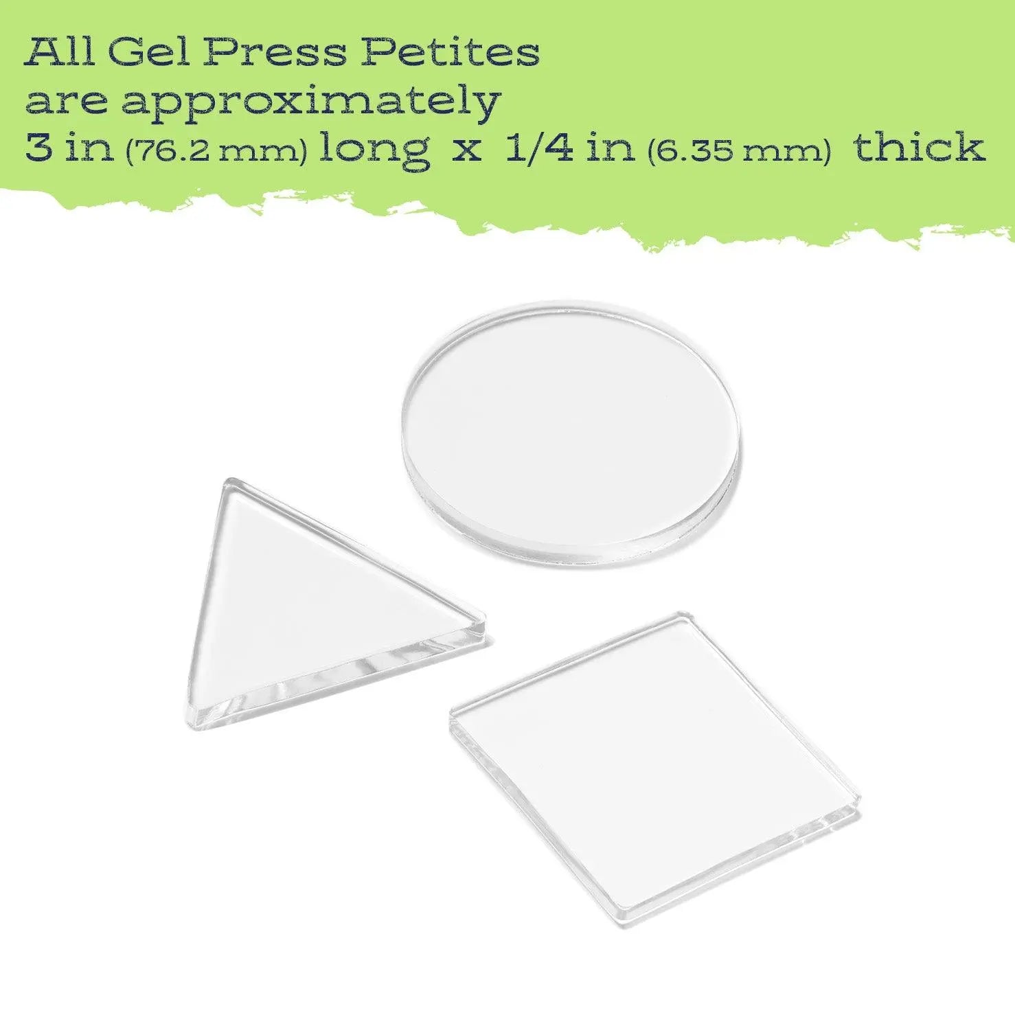 Petites Set A - Circle Square Triangle - Gel Press