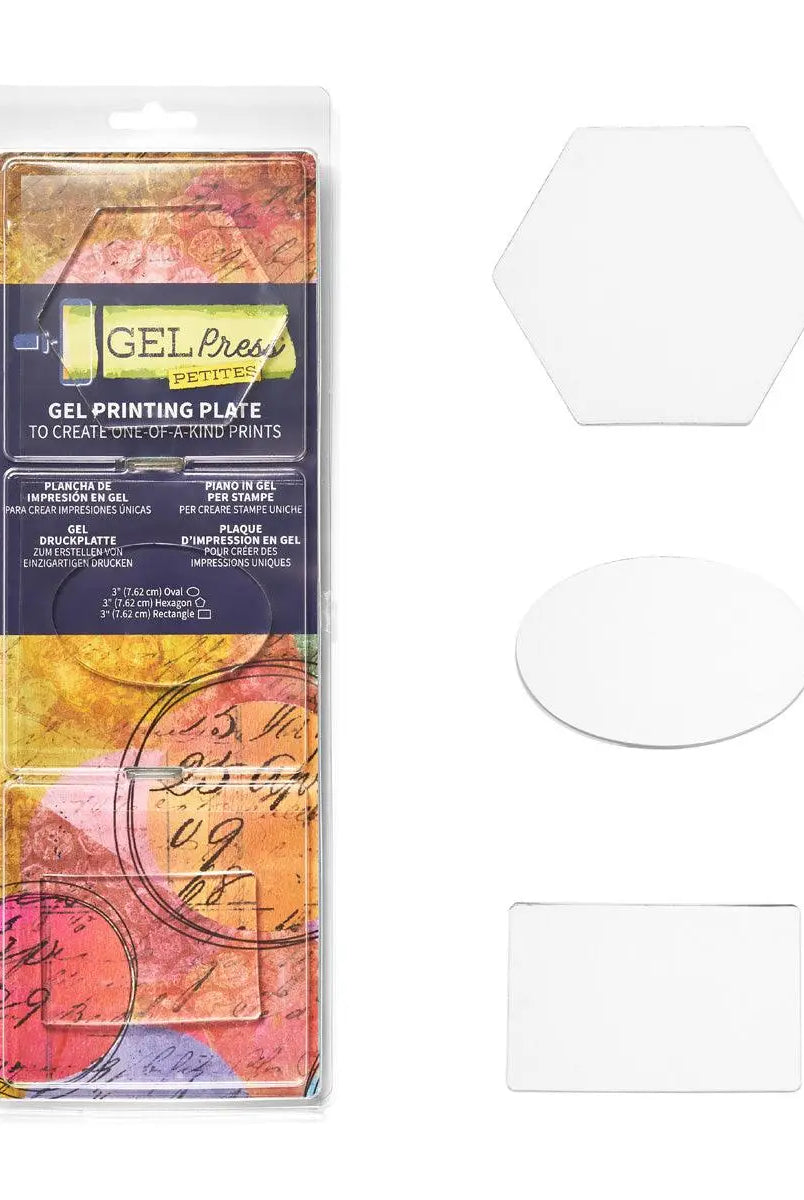 Petites Set B - Hexagon Oval Rectangle - Gel Press