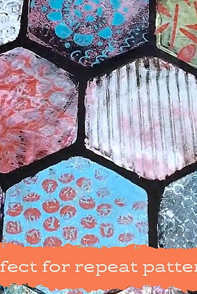 Petites Set B - Hexagon Oval Rectangle - Gel Press