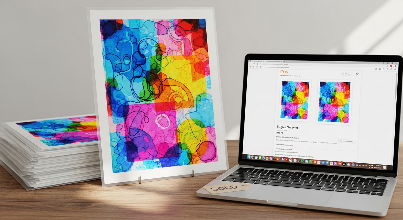 How Gel Printing Can Boost Your Etsy Art Sales Today