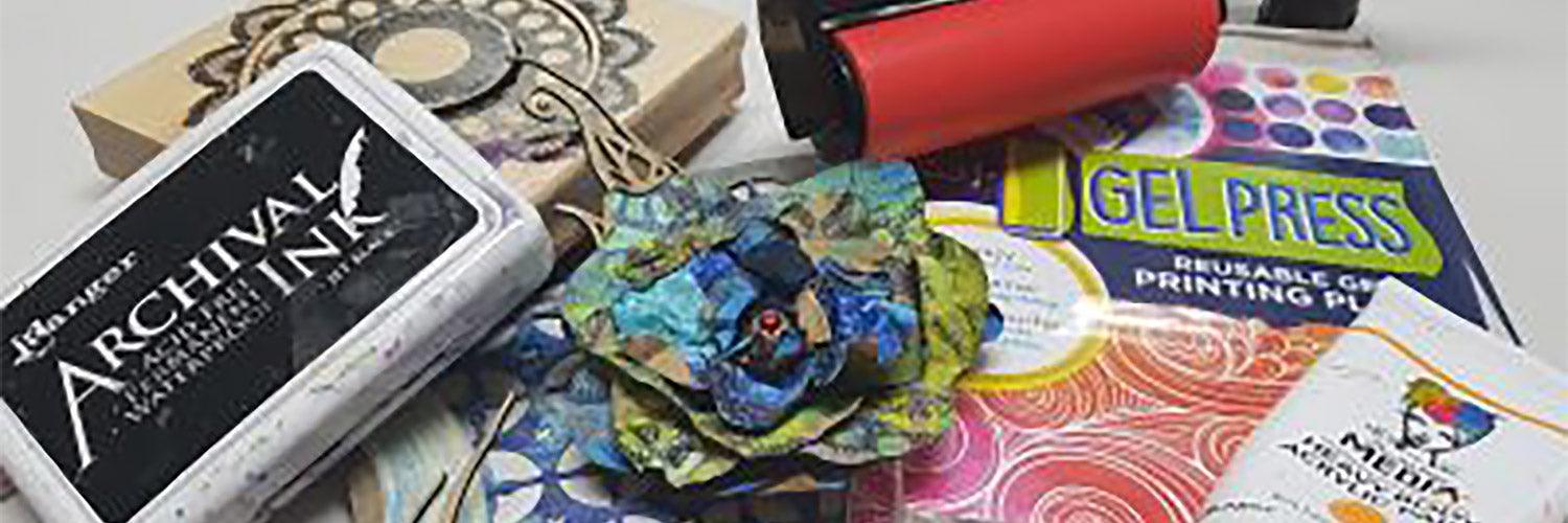 Kraft Paper Flower Corsage with Karen Ellis - Gel Press
