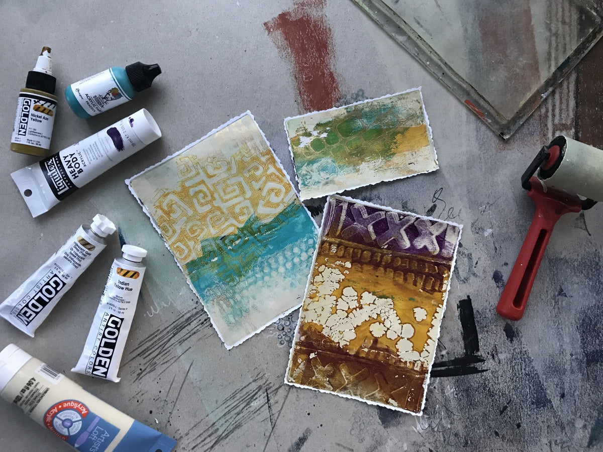 10 Tips for Monoprinting & Painting Art in Cold Weather