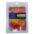 A5 Gel Printing Plate packaged in clear plastic, with colorful abstract patterns visible through the packaging.