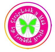 Circular logo with a green butterfly and text on a colorful background