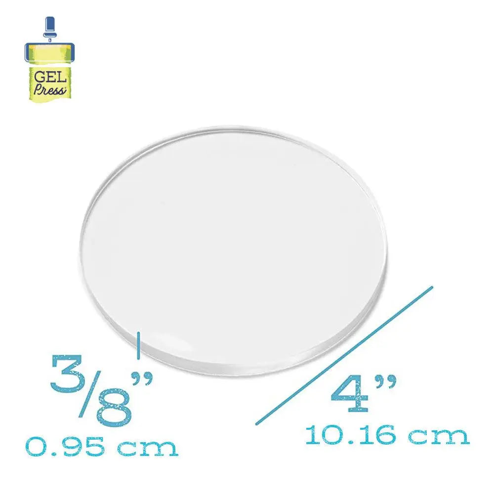 4" Round Plate - Gel Press