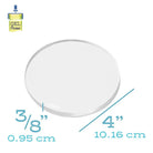 4" Round Plate - Gel Press