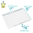 gelli printing plate out of packaging showing it's dimensions of 5x7 and 1/4" thick