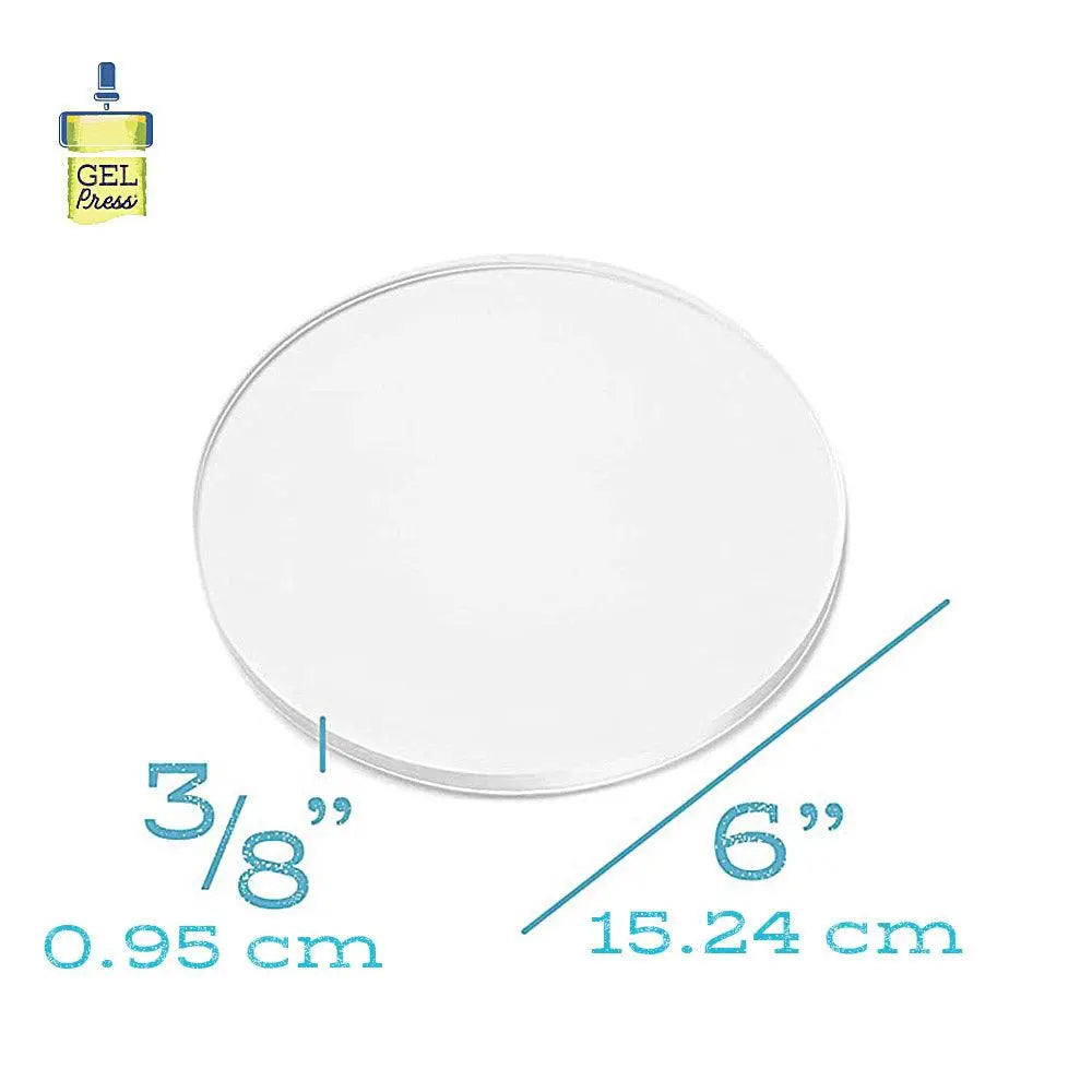 6" Round Plate - Gel Press