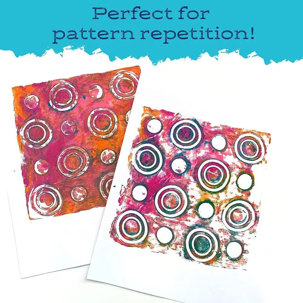 7 x 7 Repeating Circles Impressable - Gel Press