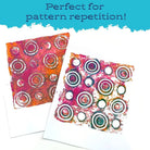 7 x 7 Repeating Circles Impressable - Gel Press