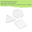Petites Set A - Circle Square Triangle - Gel Press