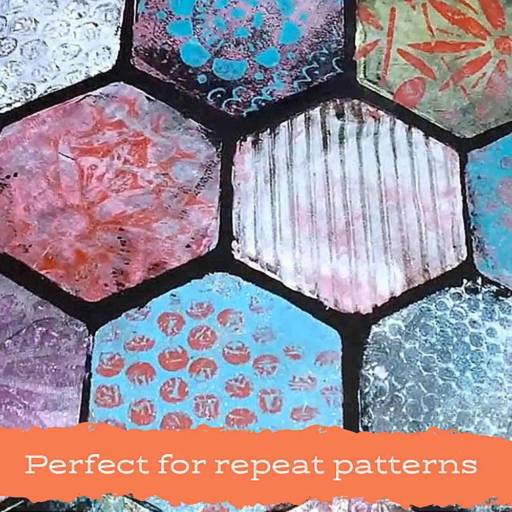 Petites Set B - Hexagon Oval Rectangle - Gel Press